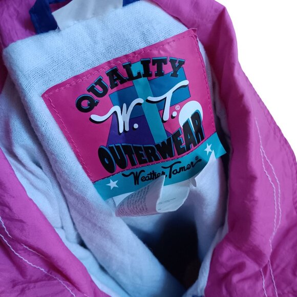 Vintage Women's Track Suit 1980's Windbreaker Jacket Pants Set Parachute Nylon - Picture 4 of 8